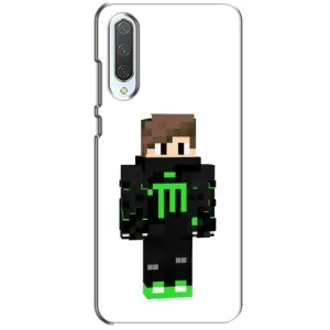 Чехлы для Xiaomi CC9 (Персонажи Майн Крафт) (Зеленый мальчик)