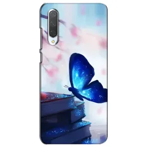 Силиконовый бампер с картинкой животных для Xiaomi Mi CC9e (Бабочка синяя)