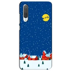 Силіконовий бампер на різдво для Xiaomi Mi CC9e (Місто в снігу)