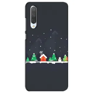 Силіконовий бампер на різдво для Xiaomi Mi CC9e (Місто зимове)