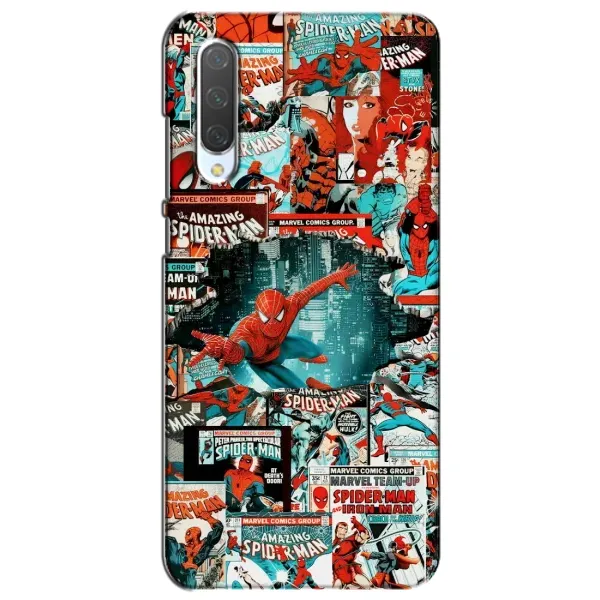 Чехол с рисунком «Комиксы Человек Паук» для Xiaomi Mi CC9e Чехол с рисунком «Комиксы Человек Паук» для Xiaomi Mi CC9e