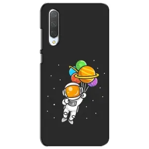 Силиконовый Чехол с принтом "Космонавты" на Xiaomi Mi CC9e (Космонавт с шариками)