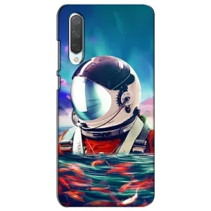 Силиконовый Чехол с принтом "Космонавты" на Xiaomi Mi CC9e (Космонавт в воде)