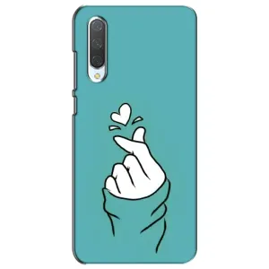 Чохол (Знак сердечка) для Xiaomi Mi CC9e (Сердечко на бірюзовому)