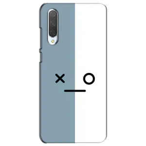 Силиконовые Чехлы (смешные стикеры) для Xiaomi Mi CC9e (Серо-белый)