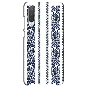 Силиконовый Чехол на Xiaomi Mi CC9e с картинкой Вышиванки (Синяя вышиванка)