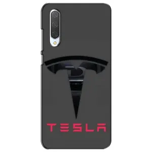 Силіконовий бампер з картинкою машини на Xiaomi Mi CC9e (Logo TESLA)