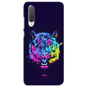 Силиконовый бампер с картинкой животных для Xiaomi Mi CC9e (Тигр-Арт)