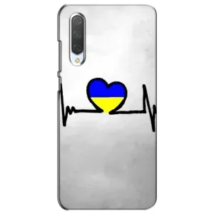 Силиконовый Чехол на Xiaomi Mi CC9e (Я-Украина) (Украинская кардиограмма)