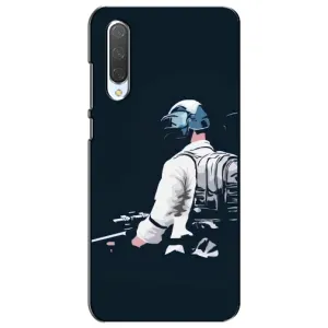 Силиконовый чехол с картинкой "Герой Pubg" на Xiaomi Mi CC9e (В экиперовке)