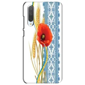 Силиконовый Чехол на Xiaomi Mi CC9e с картинкой Вышиванки (Вышиванка с цветком)