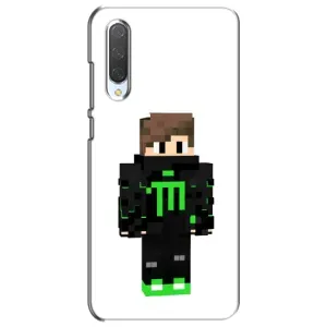 Чехлы для Xiaomi Mi CC9e (Персонажи Майн Крафт) (Зеленый мальчик)