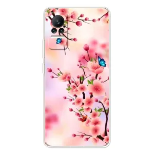 Чехол с принтом САКУРЫ на Xiaomi Civi 1S (Бабочки на сакуре)