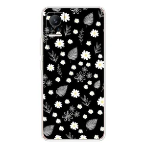 Чохли з тематикою "КВІТИ" на Xiaomi Civi 1S (цвітіння на чорному)