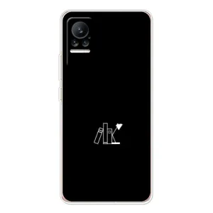 Чехол с картинками на черном фоне для Xiaomi Civi 1S (Книжки)