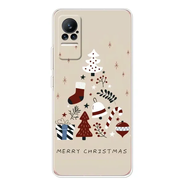 Чехол с рисунком «Merry Christmas» для Xiaomi Civi 1S Чехол с рисунком «Merry Christmas» для Xiaomi Civi 1S