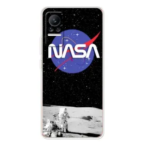 Силіконовый бампер з принтом "Наса" на Xiaomi Civi 1S (Nasa на місяці)