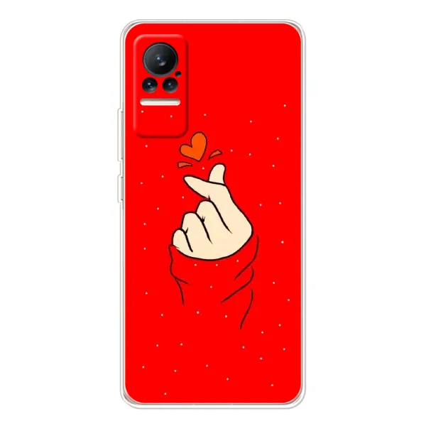Чехол с рисунком «Сердце на красном» для Xiaomi Civi 1S Чехол с рисунком «Сердце на красном» для Xiaomi Civi 1S