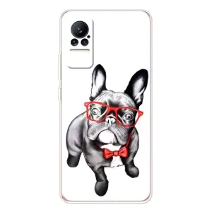 Бампер для Xiaomi Civi 1S с картинкой "Песики" (В очках)