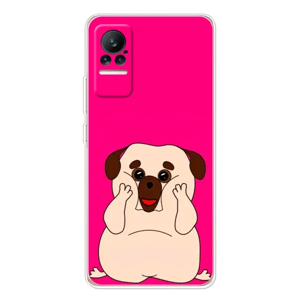 Чехол с рисунком «Веселый Мопсик» для Xiaomi Civi 1S Чехол с рисунком «Веселый Мопсик» для Xiaomi Civi 1S