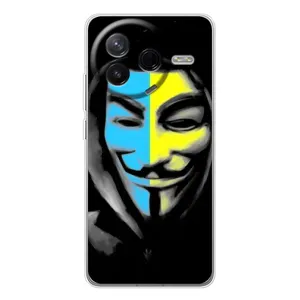 Чехол с Украинской символикой на Сиви 4Про (Анонимус патриот)