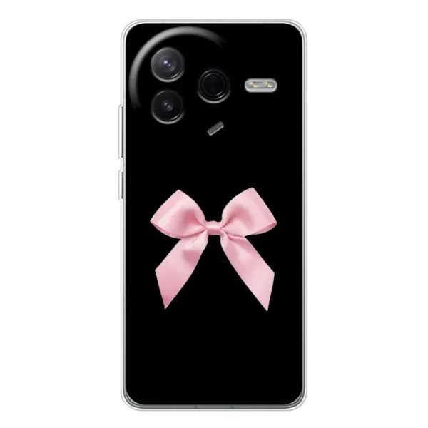 Чехол с рисунком «Бант на черном» для Xiaomi Civi 4Pro Чехол с рисунком «Бант на черном» для Xiaomi Civi 4Pro