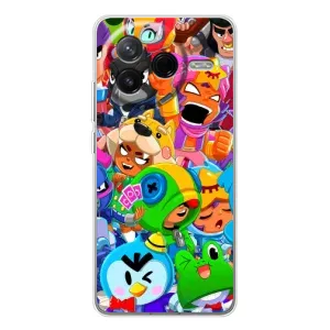 Силіконовый Чохол на Xiaomi Civi 4Pro з картинкою Brawl Stars (Brawl-Stars)