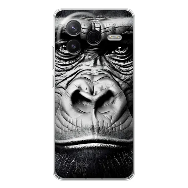 Чехол с рисунком «Черная обезьяна» для Xiaomi Civi 4Pro