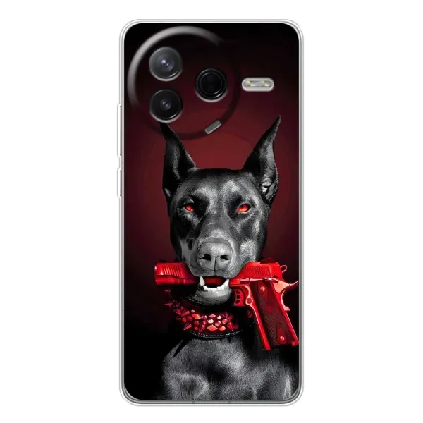 Чехол с рисунком «Доберман злой» для Xiaomi Civi 4Pro