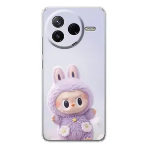 Чехол с принтом Лабубу для Xiaomi Civi 4Pro (Фиолетовый Лабубу)