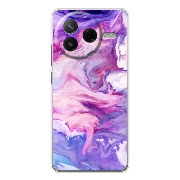 Чехол с рисунком «Фиолетовый мрамор» для Xiaomi Civi 4Pro Чехол с рисунком «Фиолетовый мрамор» для Xiaomi Civi 4Pro
