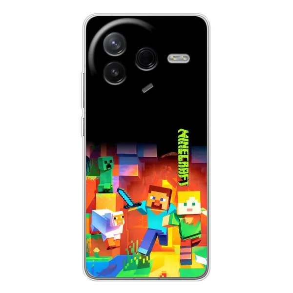 Чехол с рисунком «Герой Майнкрафт» для Xiaomi Civi 4Pro