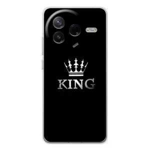 Чехол (Корона на чёрном фоне) для Сиви 4Про (KING)