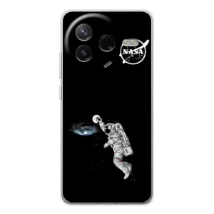 Силиконовый бампер с принтом "Наса" на Xiaomi Civi 4Pro (Космонавт баскетболист)