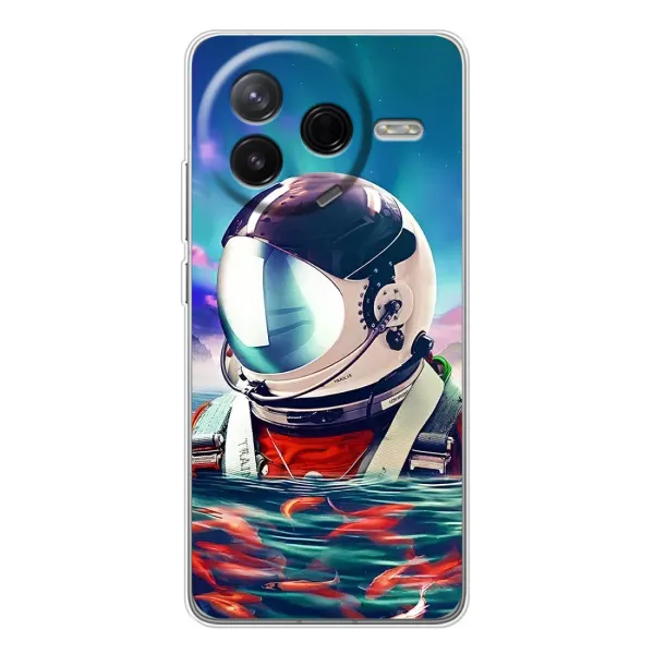 Чехол с рисунком «Космонавт в воде» для Xiaomi Civi 4Pro