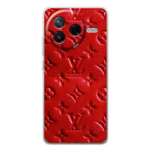 Текстурний Чохол Louis Vuitton для Сіві 4Про (Червоний ЛВ)