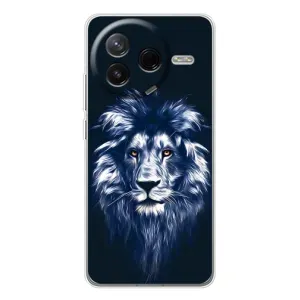 Чохол з картинкою на Xiaomi Civi 4Pro (Лев – синій)