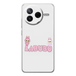 Чехол с принтом Лабубу для Xiaomi Civi 4Pro (Логотип Лабубу)