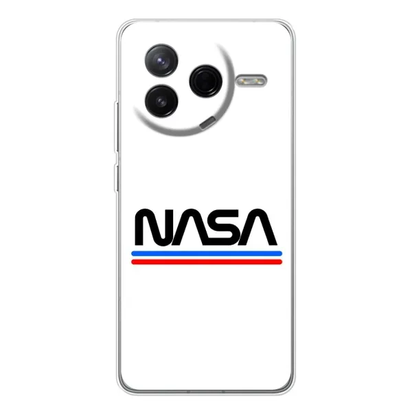Чехол с рисунком «NASA на белом фоне» для Xiaomi Civi 4Pro Чехол с рисунком «NASA на белом фоне» для Xiaomi Civi 4Pro
