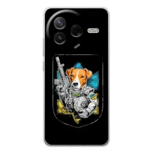 Чехол с принтом для Xiaomi Civi 4Pro (Патрон Воин)