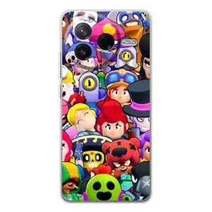 Силіконовый Чохол на Xiaomi Civi 4Pro з картинкою Brawl Stars (Персонажі)