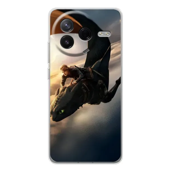 Чехол с рисунком «Полет Беззубика» для Xiaomi Civi 4Pro Чехол с рисунком «Полет Беззубика» для Xiaomi Civi 4Pro
