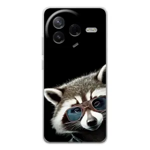 Силіконовий Чохол з Энотами на Xiaomi Civi 4Pro (Стильний Єнот)