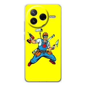 Силіконовий бампер (Працівники) на Xiaomi Civi 4Pro (Будівельник)
