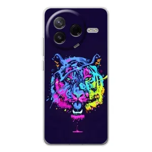 Силіконовий бампер з картинкою звірів для Xiaomi Civi 4Pro (Тигр-Арт)