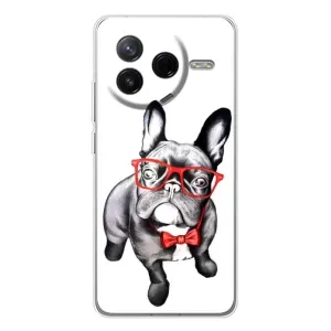 Бампер для Xiaomi Civi 4Pro з картинкою "Песики" (В окулярах)