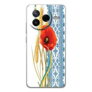 Силіконовый Чохол на Xiaomi Civi 4Pro з картинкой Вишиванки