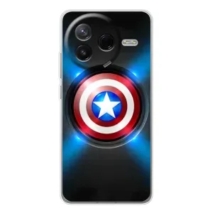 Чехол с Щитом Капитана Америки на Xiaomi Civi 4Pro (Яркий Щит Капитана)
