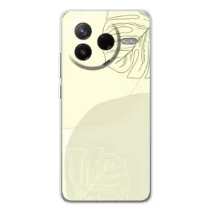 Чехол цветочный дизайн для Xiaomi Civi 4Pro (Зелёный фон)