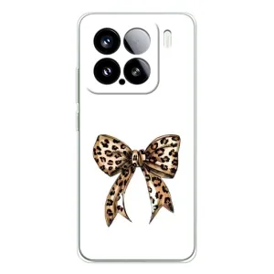 Чехол банты для Xiaomi Civi 5Pro (Леопардовый принт)